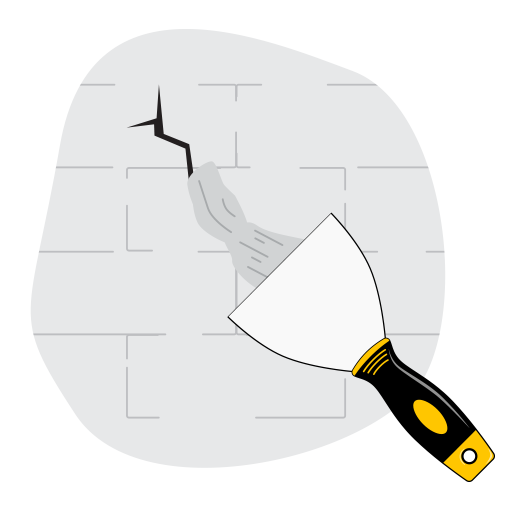 Fix wall cracks before installation of AMK